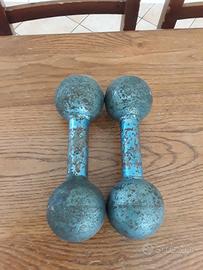 coppia pesi vintage ferro