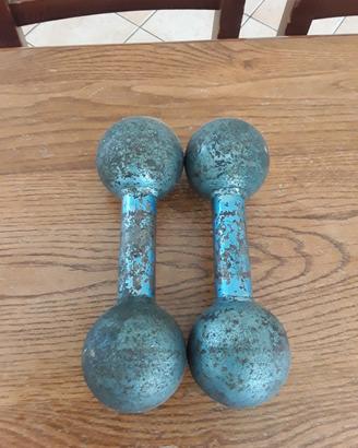 coppia pesi vintage ferro