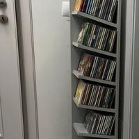 Mobile grigio opaco porta CD con 220 CD