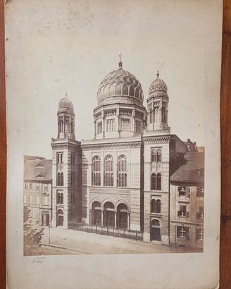 Fotografia all’albumina Berlin Synagoge originale