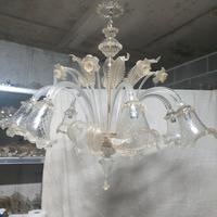 lampadario in vetro di murano a 8 punti luce 