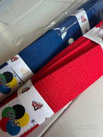 Coppia cinture ITAKI rosso blu da gara cotone