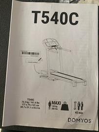 Tapis roulant T540C Domyos