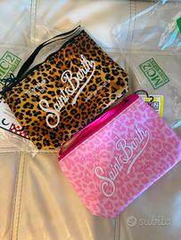 2 pochette MC2 Saint Barth leopardate nuove 