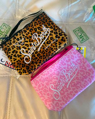 2 pochette MC2 Saint Barth leopardate nuove 