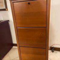 Scarpiera salvaspazio a tre ante