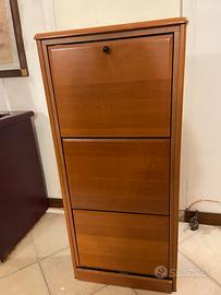 Scarpiera salvaspazio a tre ante