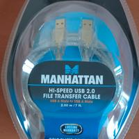 Cavo USB "laplink" USB 2.0 M-M (NUOVO)