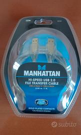 Cavo USB "laplink" USB 2.0 M-M (NUOVO)