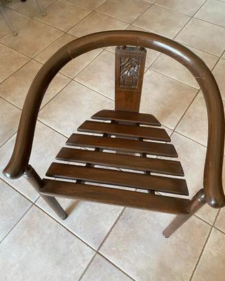 SEDIA ETNICA IN LEGNO