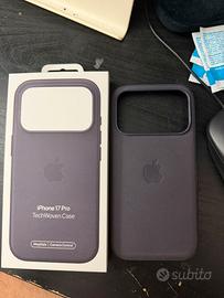 Cover iPhone 17 pro Viola in tessuto
