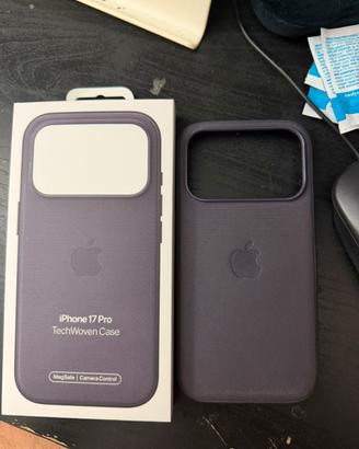 Cover iPhone 17 pro Viola in tessuto