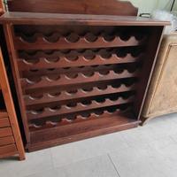 Portabottiglie in legno massello