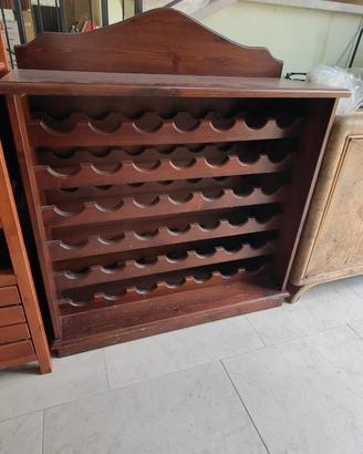 Portabottiglie in legno massello