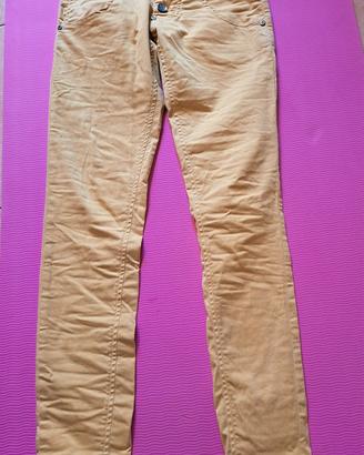 Skinny jeans in cotone giallo estivi #Please XXS