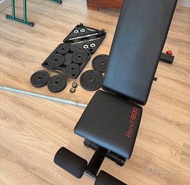 Set Palestra Decathlon - Panca, Pesi, Manubri