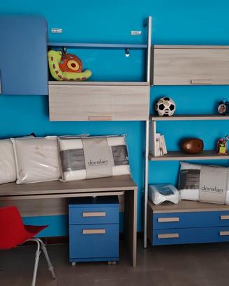 Parete studio attrezzata 
