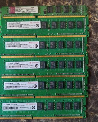 6 BANCHI RAM DDR3 2GB - NUOVE -