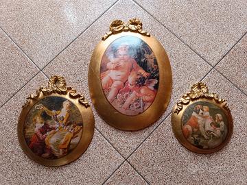 5 quadri con putti