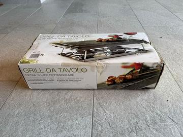 Grill da Tavolo in Pietra Ollare Rettangolare