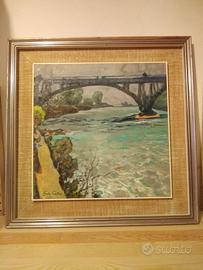 Dipinto di Paolo Pratella "Castel Volturno