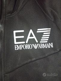 felpa con cappuccio emporio armani