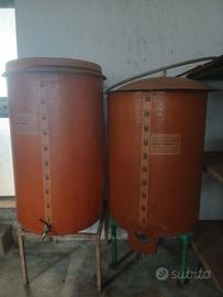 3 Silos contenitore botta per vino liquido 500 lt