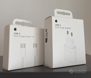 NUOVO Apple Cavo 1MT USBC + Caricatore  20W