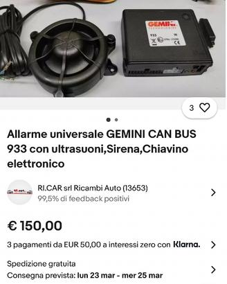 Allarme universale GEMINI 933