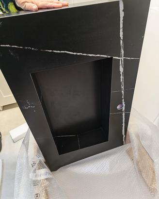 lavandino gres marmo nero