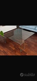 Tavolo basso in cristallo