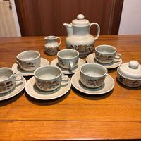 Servizio tè Colditz GDR 6 tazze + teiera completo