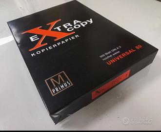 Risma da 500 fogli di carta bianca alta qualità 