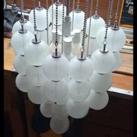 Lampadario Venini a globi pulegosi anni 60