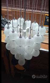 Lampadario Venini a globi pulegosi anni 60