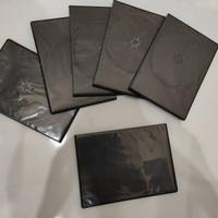 cust0die dvd slim 19x13,5 cm nuove 6 pezzi