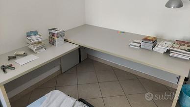 Tavolo scrivania bianca modulare ufficio