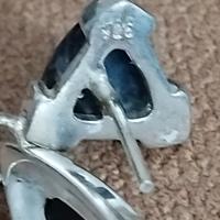 Orecchini   In   argento con pietra naturale agata