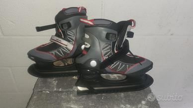 pattini da ghiaccio per principianti con sacca