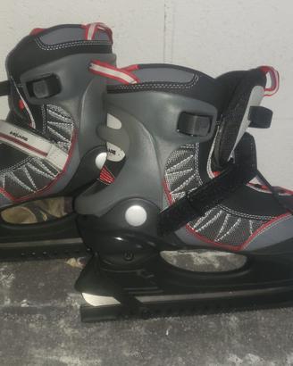 pattini da ghiaccio per principianti con sacca