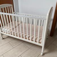 LETTINO BAMBINI PALI CON MATERASSO PRENATAL