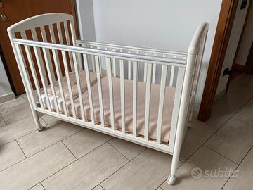 LETTINO BAMBINI PALI CON MATERASSO PRENATAL