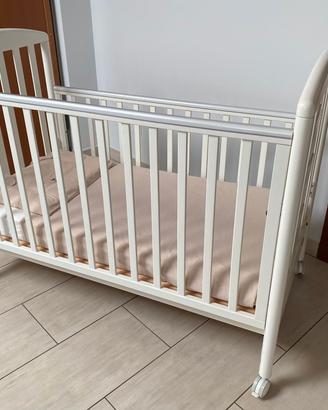 LETTINO BAMBINI PALI CON MATERASSO PRENATAL