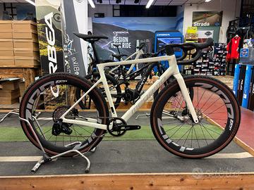bici gravel MEGAMO SILK 02 tg L BEIGE ZIPP 303 54