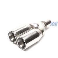 TERMINALE SCARICO DOPPIO TONDO GRANDE IN ACCIAIO I