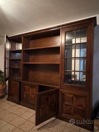 Libreria classica legno massello