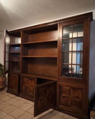 Libreria classica legno massello
