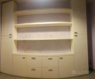 Mobile libreria bianco di qualità 