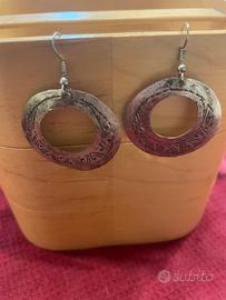 Orecchini pendenti color argento stile - boho