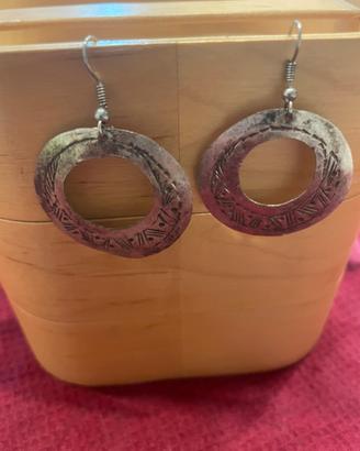 Orecchini pendenti color argento stile - boho